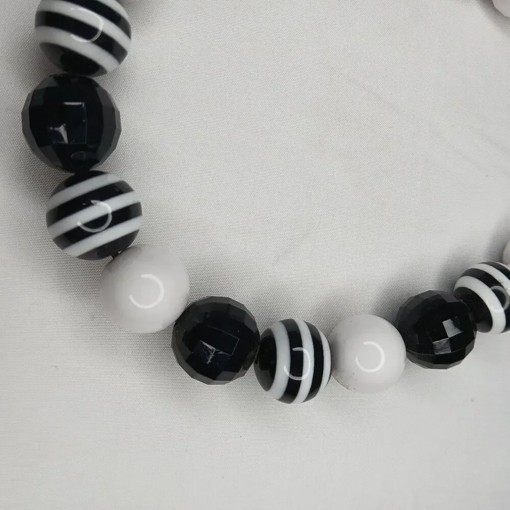 Handmade Statement Beaded Dog Puppy Collar Necklace Jewelry Durable M 16 1/2